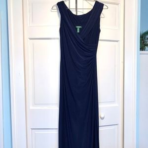 Ralph Lauren Navy Evening Gown